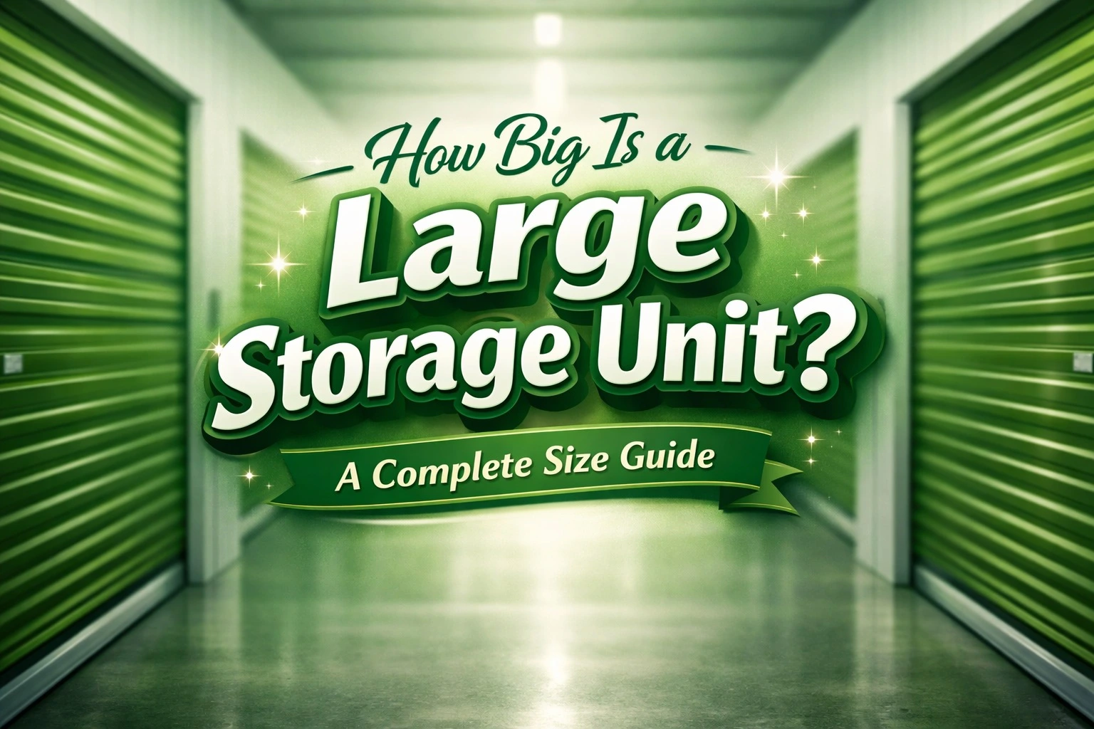 How Big Is a Large Storage Unit? A Complete Size Guide