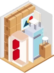 1m by 3m storage unit
