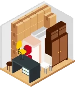 3m by 4m storage unit