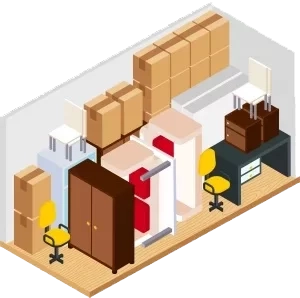 3m by 6m storage unit