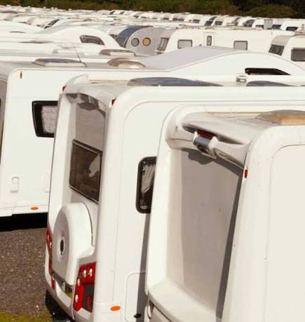 Storage options for caravans and trailers
