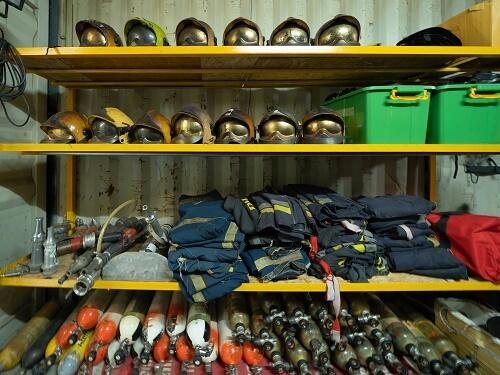 Equipment storage at Guardian Self Storage