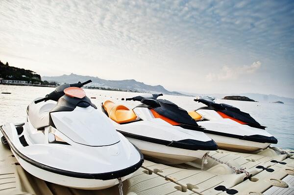 Jet ski storage at Guardian Self Storage