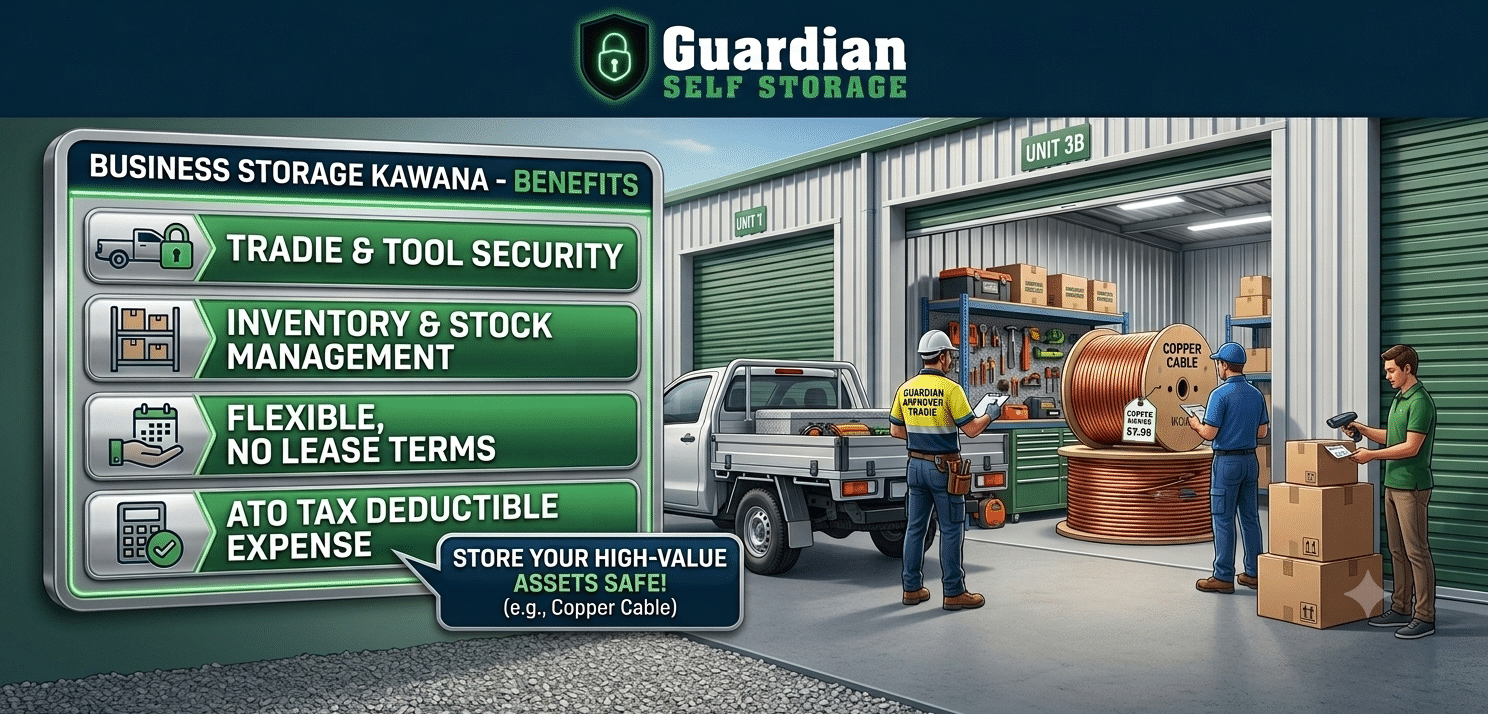 Business Storage Kawana: Secure Tradie & Stock Units