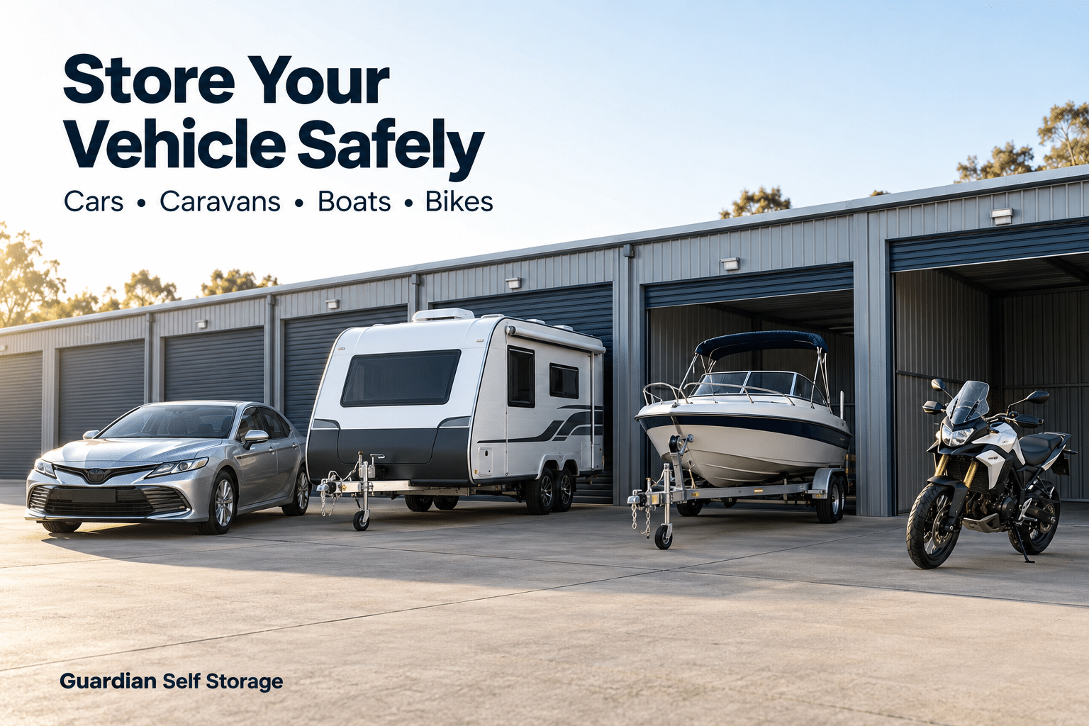 How to Store a Vehicle Safely: Cars, Caravans, Boats & Bikes